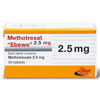 METHOTREXATE EBEWE 2.5 MG ( METHOTREXATE ) 50 TABLETS